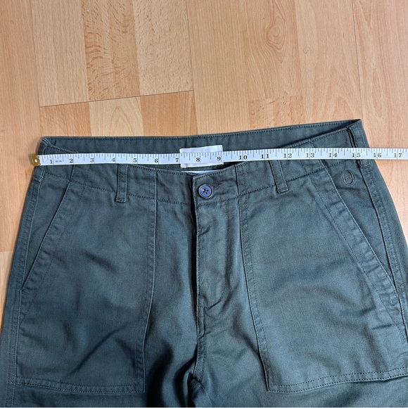 KOTN Army Green Straight Leg Utility Pant Back Flap Pockets Durable - Picture 9 of 11